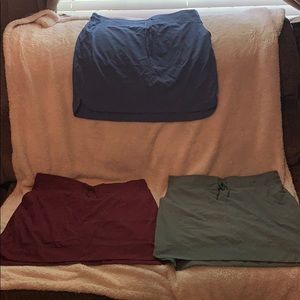 Faux skirt in soft, cool materials